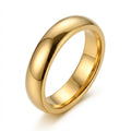 Inel Bandă simplă, netedă Oțel Inoxidabil Auriu - Hipoalergenic