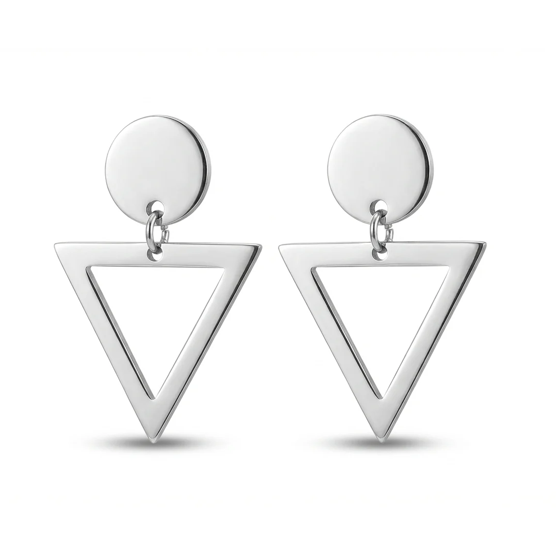 Cercei Geometrică Oțel Inoxidabil 2.5cm - Hipoalergenici - CM1407