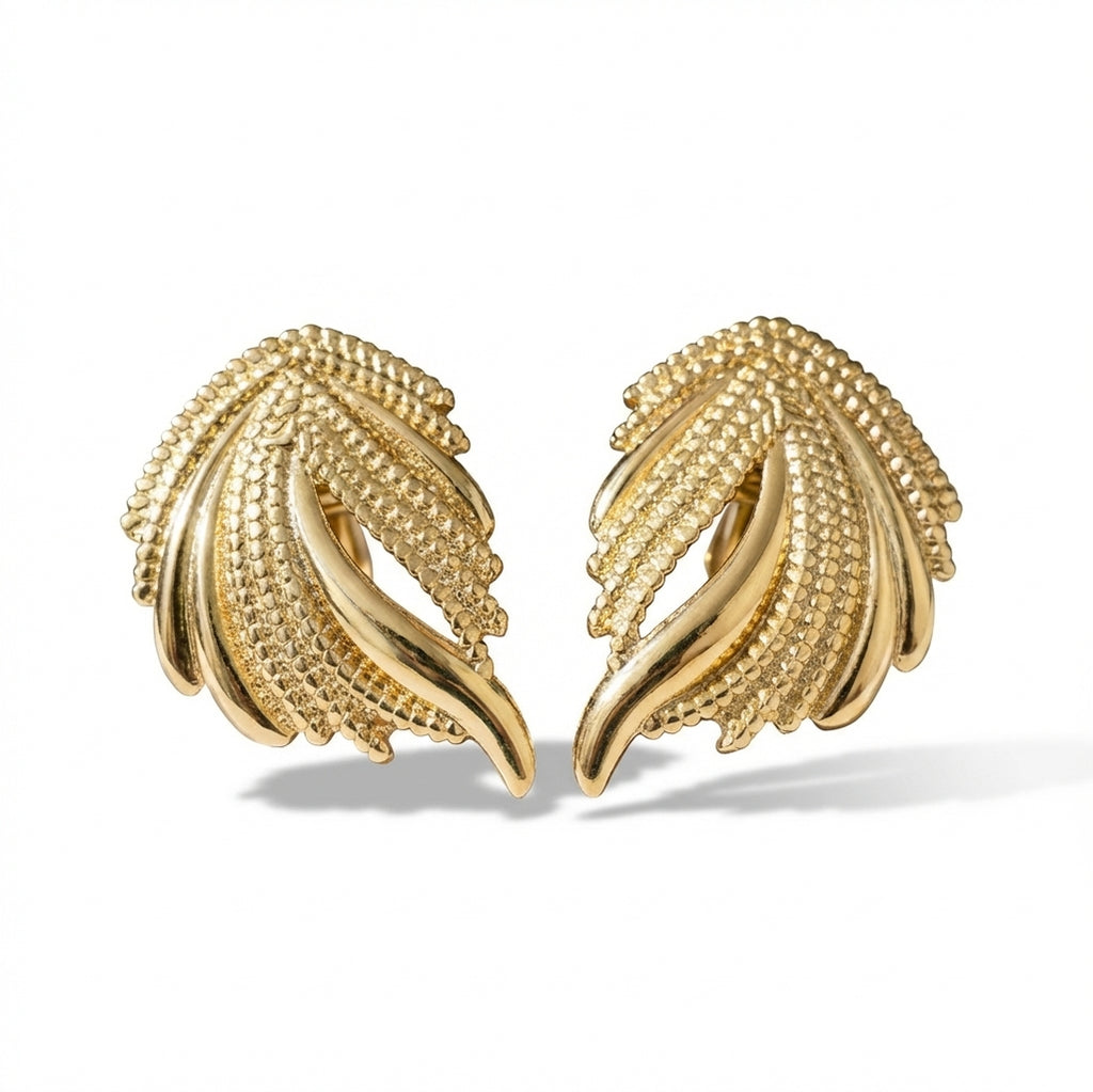 Cercei Frunze stilizate din Oțel Inoxidabil - Hipoalergenici