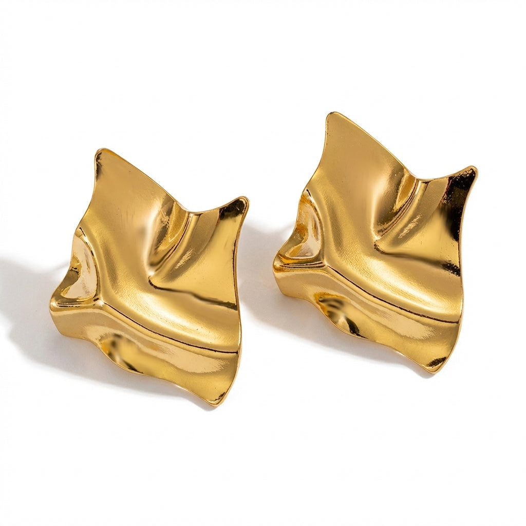 Cercei Formă ondulată din Oțel Inoxidabil - Hipoalergenici