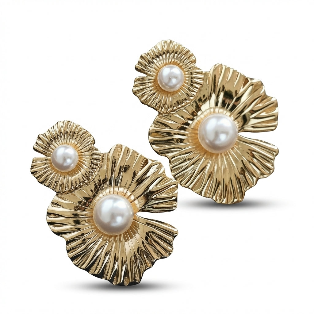 Cercei Flori din Oțel Inoxidabil - Hipoalergenici