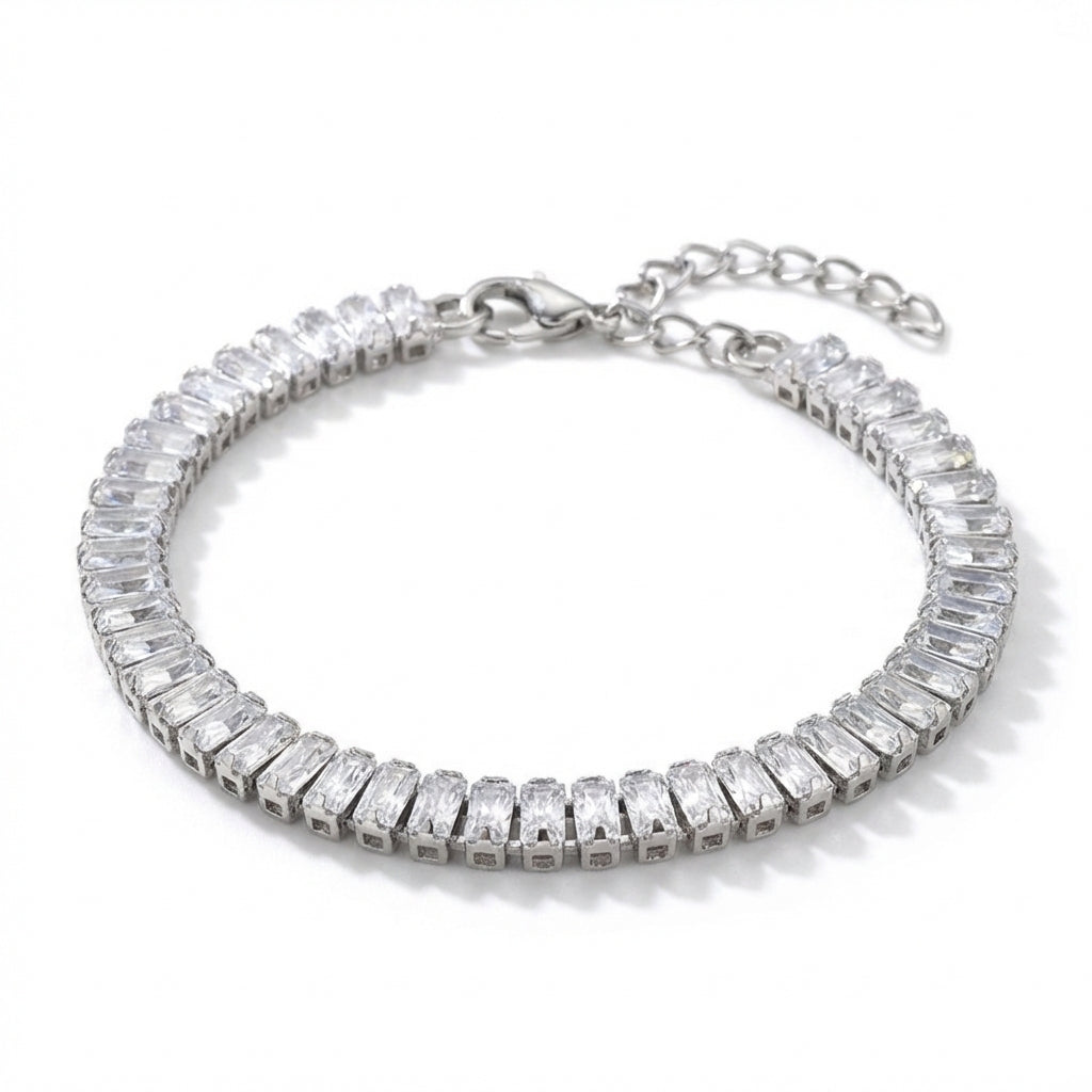 Brățară Tennis din Inox 6mm Oțel Inoxidabil Auriu - BF1142 - Hipoalergenică