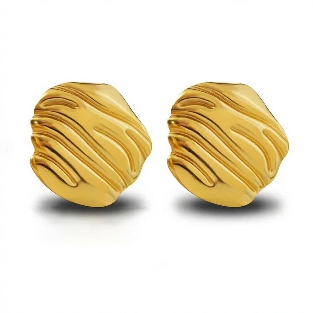 Cercei Valuri abstracte din Oțel Inoxidabil - Hipoalergenici - CM1743