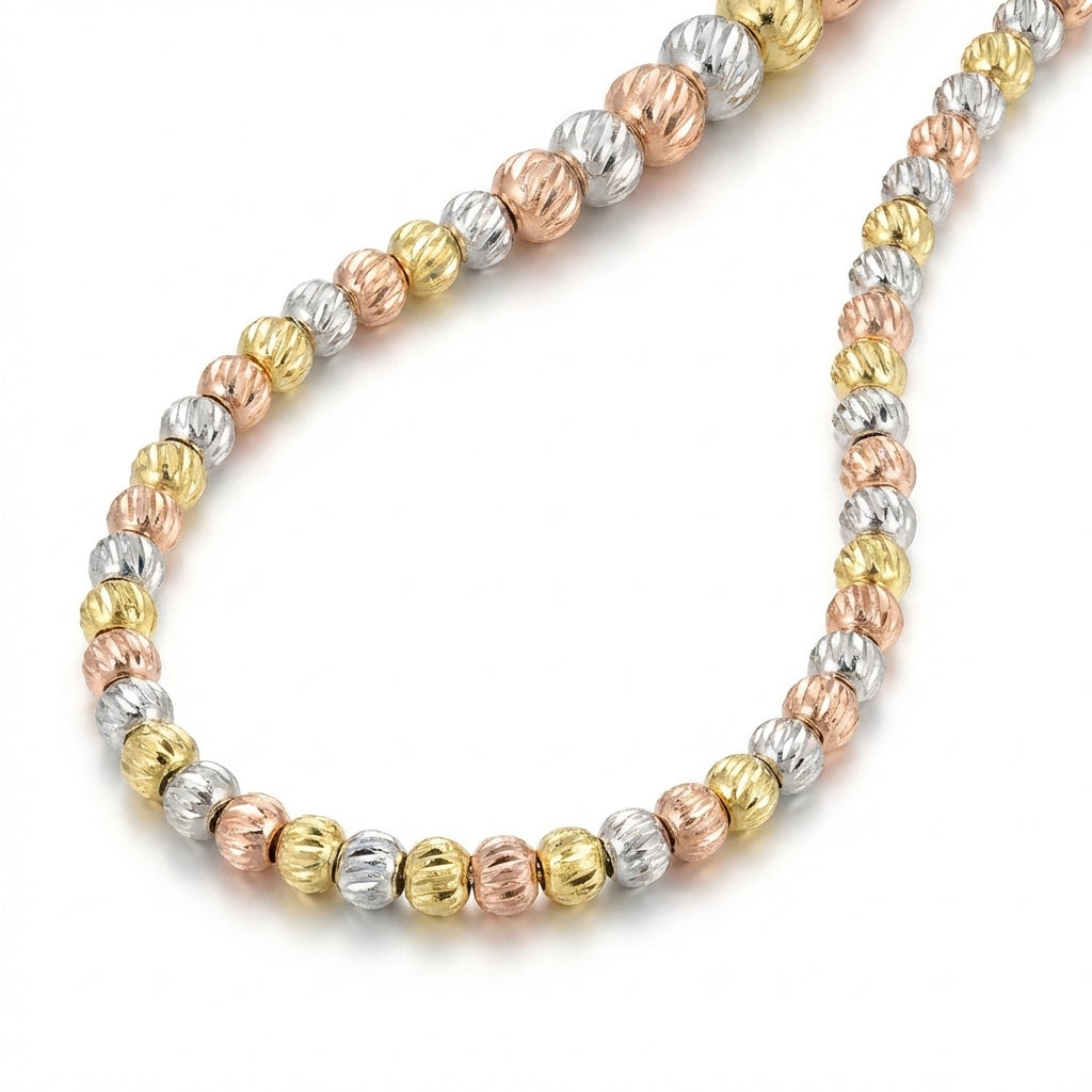 Colier Inox Bile Tricolor Auriu-Argintiu-Rose Gold - Clasic - Hipoalergenic