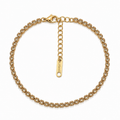 Brățară Tennis șir pietre sclipitoare Oțel Inoxidabil 2mm Placat Aur 18K PVD - Hipoalergenică - BF1178