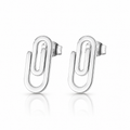 Cercei Agrafă de Birou Oțel Inoxidabil 1.5 cm - Hipoalergenici - CM1441