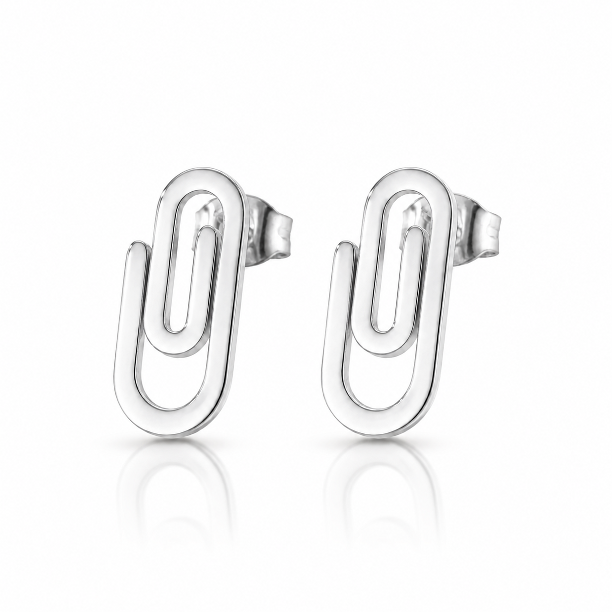 Cercei Agrafă de Birou Oțel Inoxidabil 1.5 cm - Hipoalergenici - CM1441