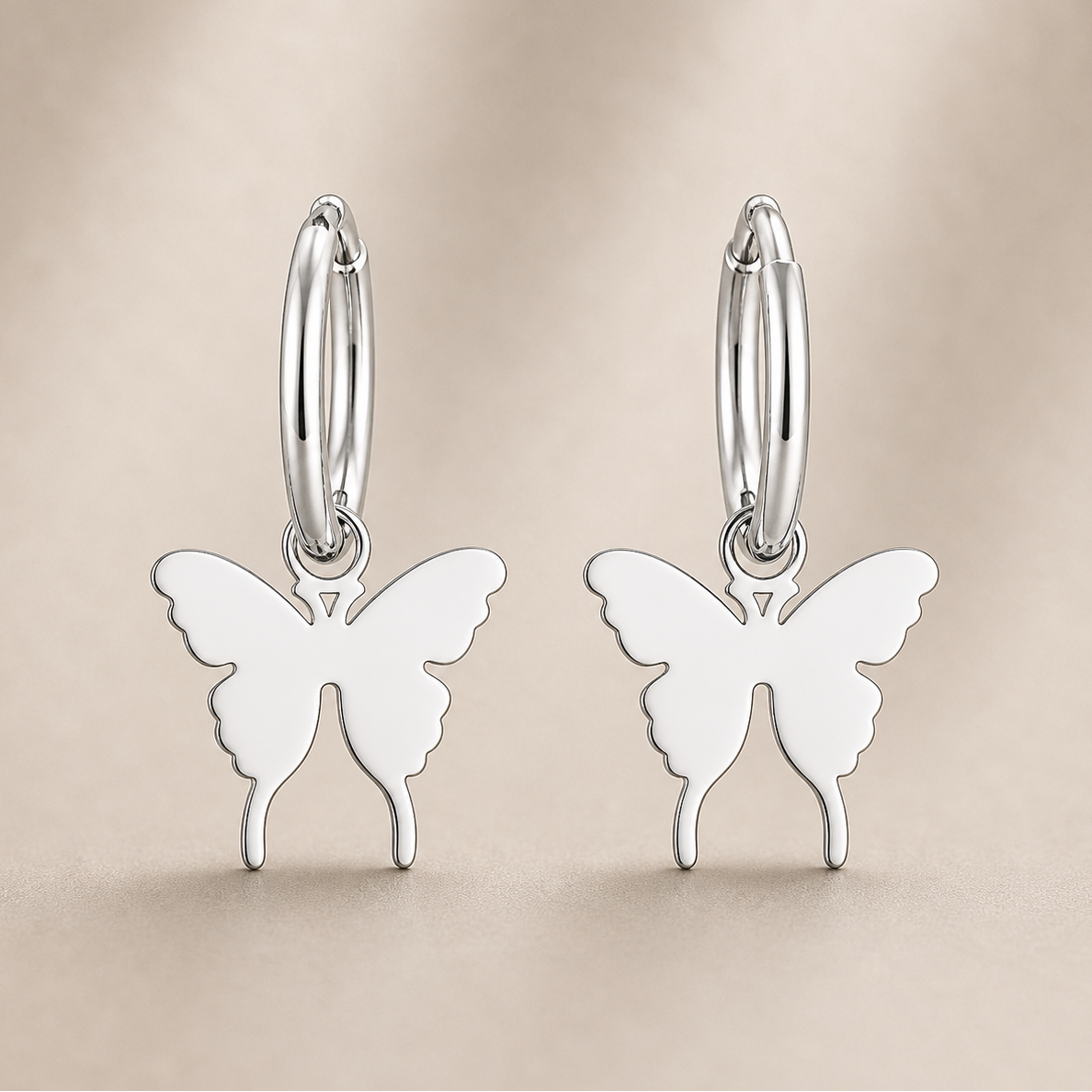 Cercei Fluture Oțel Inoxidabil 1.5 cm - Hipoalergenici - CM1509