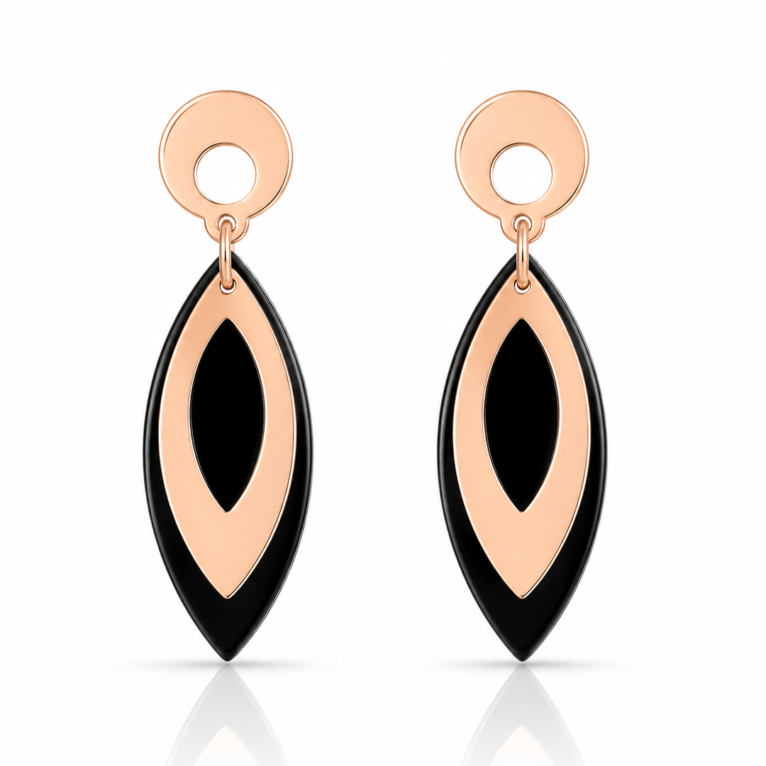 Cercei Geometrice Oțel Inoxidabil Placat Aur 18K PVD - Hipoalergenici - CM1529
