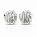 Cercei Design Ondulat Oțel Inoxidabil 2.5cm - Hipoalergenici - CM1593