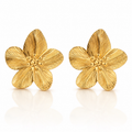 Cercei Petale Oțel Inoxidabil 3.3cm Placat Aur 18K PVD - Hipoalergenici - CM1612