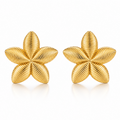 Cercei Floare Oțel Inoxidabil Placat Aur 18K PVD - Hipoalergenici - CM1686