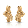 Cercei Design Frunză Stilizată Oțel Inoxidabil Placat Aur 18K PVD - Hipoalergenici - CM1689