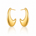 Cercei Design Semilună Oțel Inoxidabil 2.6 cm Placat Aur 18K PVD - Hipoalergenici - CM1711