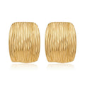 Cercei Geometric Ondulat 3 cm Oțel Inoxidabil Placat Aur 18K PVD - Hipoalergenici - CM1777