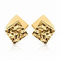 Cercei Geometrică Texturată Oțel Inoxidabil 3.5 cm Placat Aur 18K PVD - Hipoalergenici - CM1843