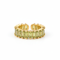 Inel Bandă eternity cu pietre Oțel Inoxidabil Auriu - Hipoalergenic