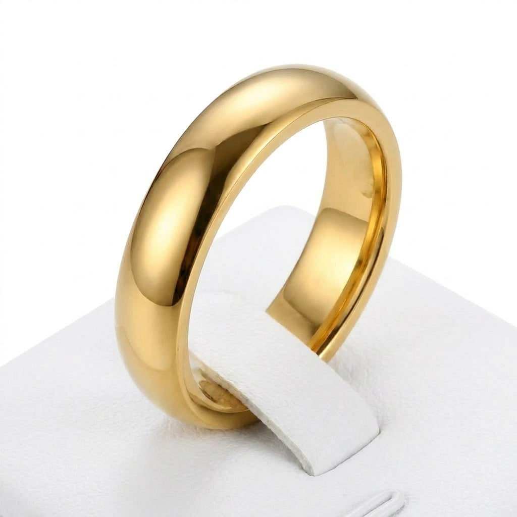 Verighetă simplă Oțel Inoxidabil Placat Aur 18K PVD - Hipoalergenică - IND1554