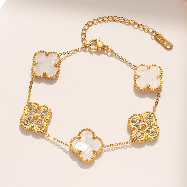 Brățară Alhambra Oțel Inoxidabil 18.5cm - Hipoalergenică - BF1102