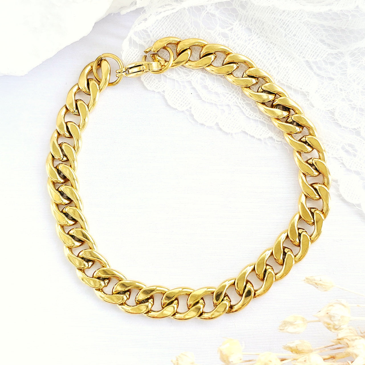 Brățară din Inox (otel inoxidabil) Oțel Inoxidabil Auriu - BF1160 - Hipoalergenică