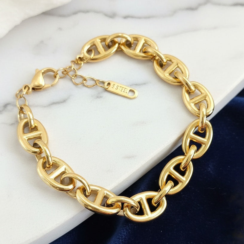 Brățară din Inox (otel inoxidabil) Oțel Inoxidabil Auriu - BF1162 - Hipoalergenică