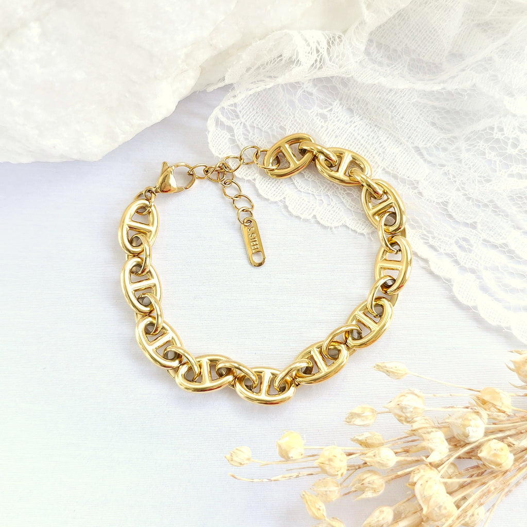 Brățară din Inox (otel inoxidabil) Oțel Inoxidabil Auriu - BF1162 - Hipoalergenică