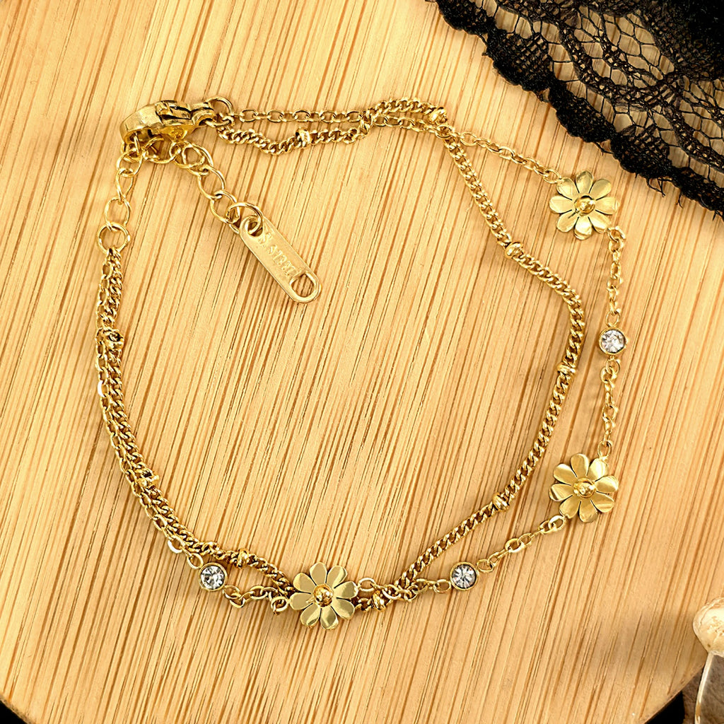 Brățară din Inox (otel inoxidabil) Oțel Inoxidabil Auriu - Hipoalergenică - BF1172