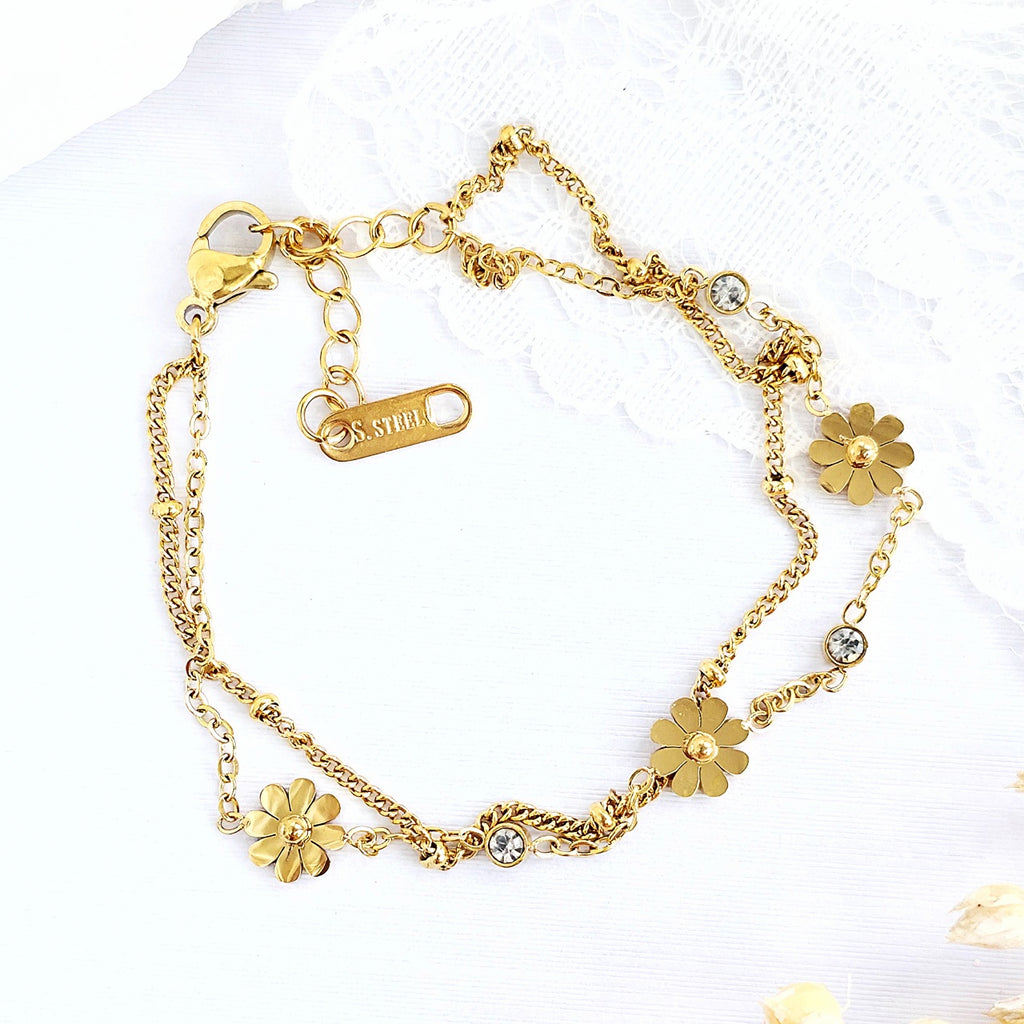 Brățară din Inox (otel inoxidabil) Oțel Inoxidabil Auriu - Hipoalergenică - BF1172