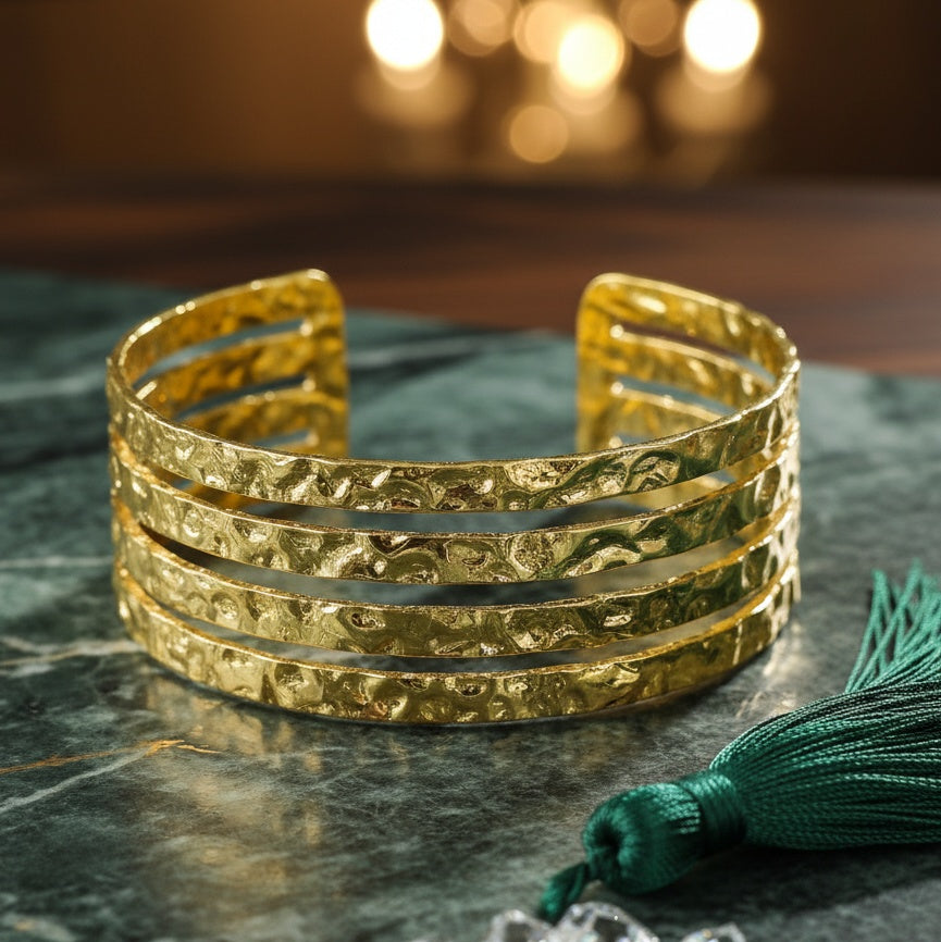 Brățară din Inox (otel inoxidabil) Statement Oțel Inoxidabil Auriu - BF1147 - Hipoalergenică