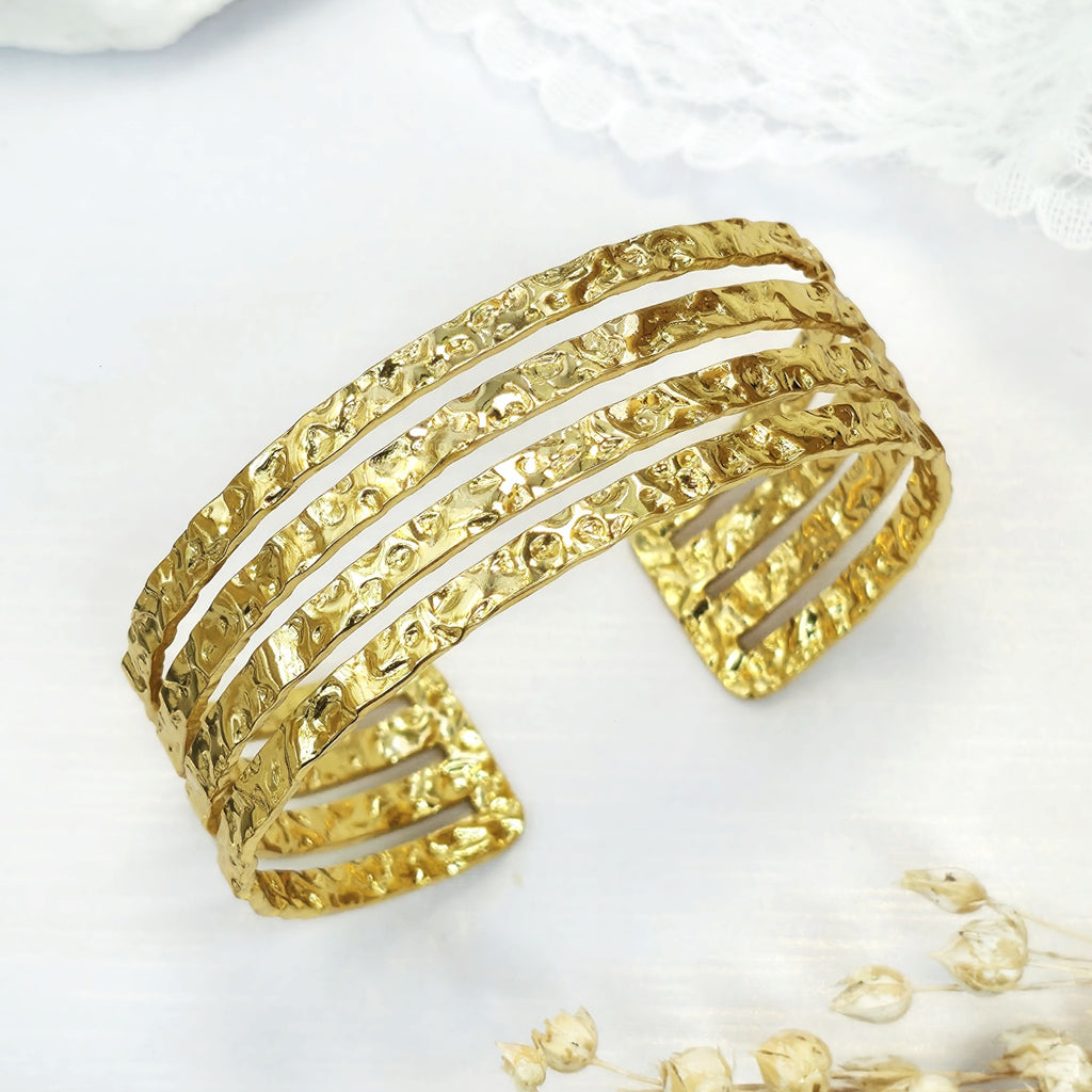 Brățară din Inox (otel inoxidabil) Statement Oțel Inoxidabil Auriu - BF1147 - Hipoalergenică