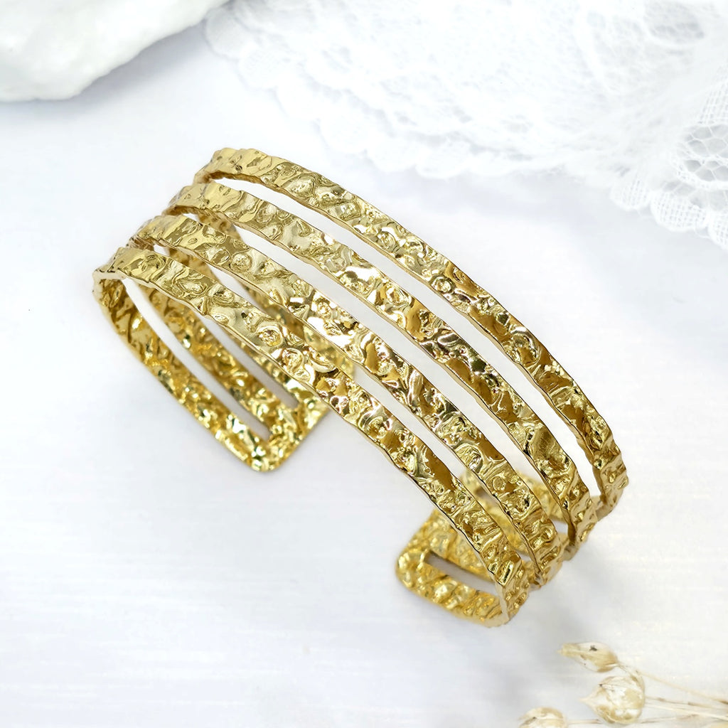 Brățară din Inox (otel inoxidabil) Statement Oțel Inoxidabil Auriu - BF1147 - Hipoalergenică