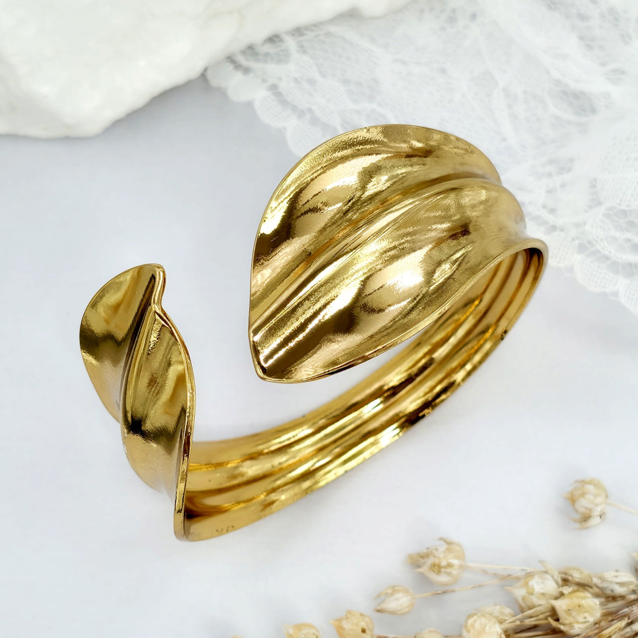 Brățară din Inox (otel inoxidabil) Statement Oțel Inoxidabil Auriu - BF1151 - Hipoalergenică