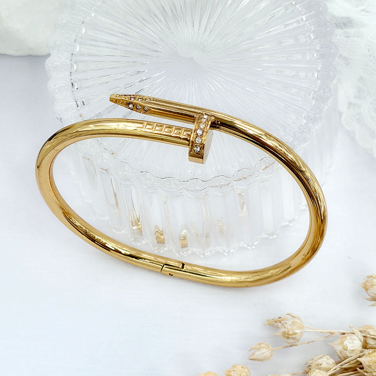 Brățară Elegantă Oțel Inoxidabil 4 mm 6cm – detaliu 3