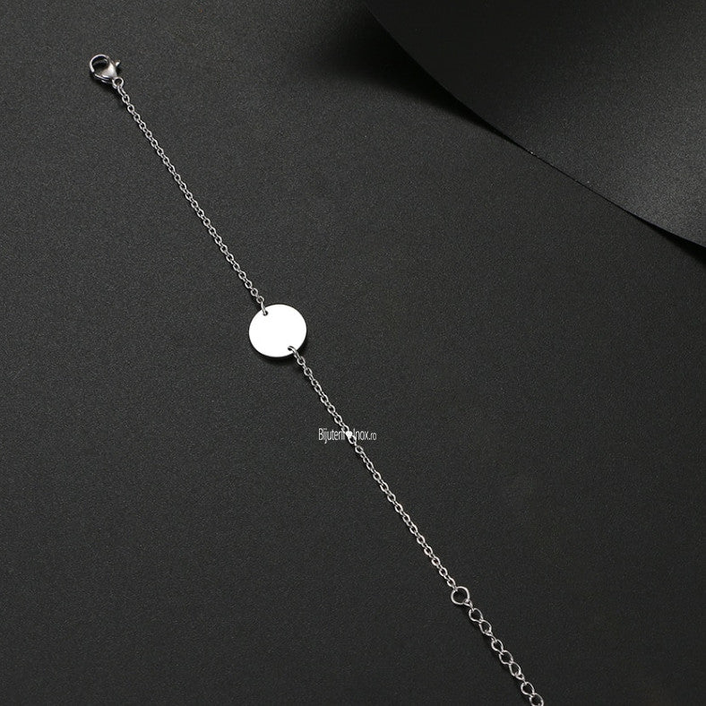 Brățară Bănuț Norocos Oțel Inoxidabil 2mm - Hipoalergenică - BF757