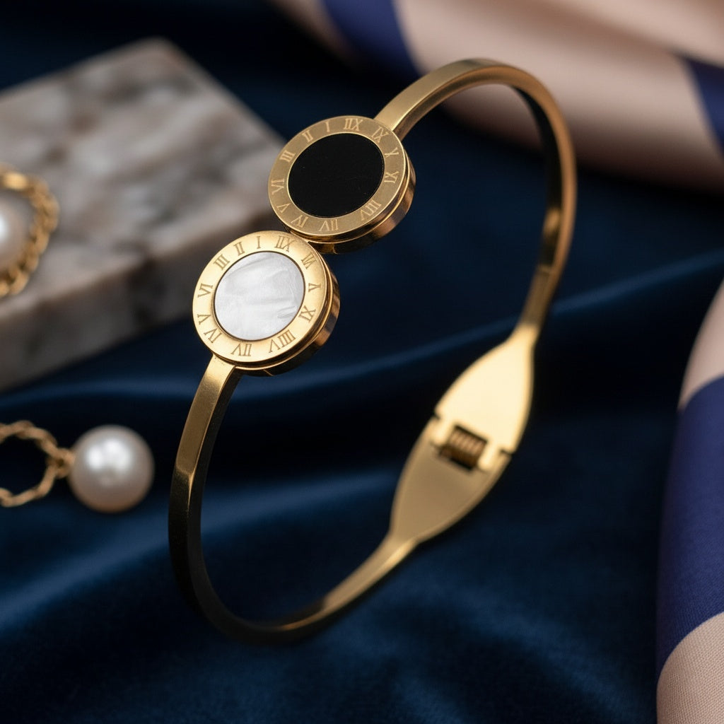 Brățară Cifre Romane Oțel Inoxidabil - Hipoalergenică - BF957