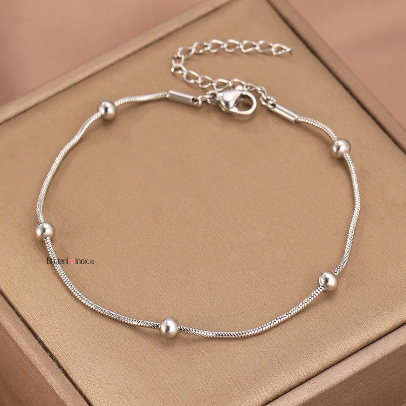 Brățară Biluțe Oțel Inoxidabil 2mm - Hipoalergenică - BF905
