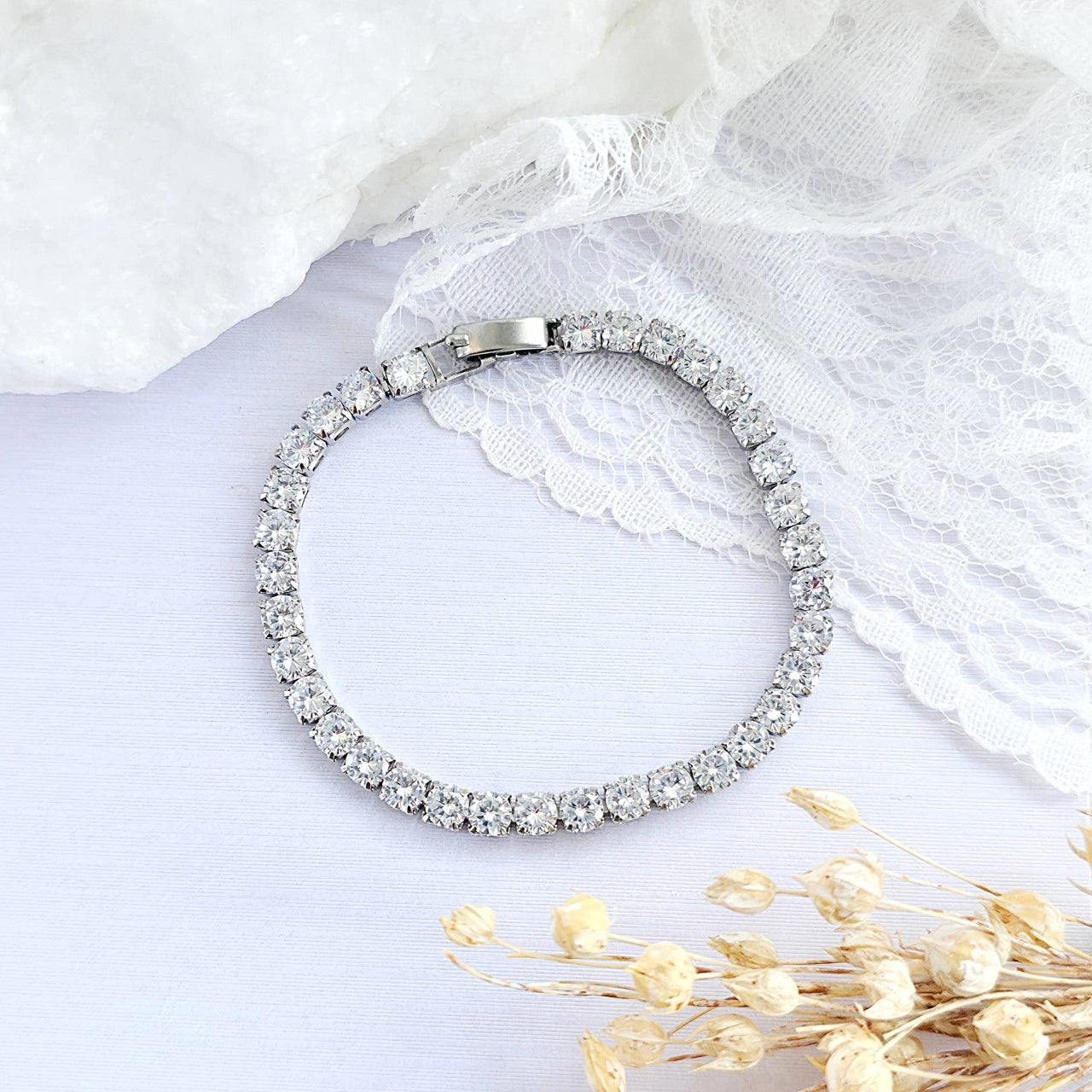 Brățară Tennis din Inox 4mm Oțel Inoxidabil Auriu - BF1158 - Hipoalergenică