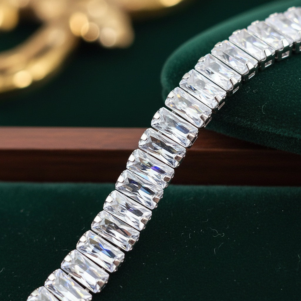 Brățară Tennis din Inox 6mm Oțel Inoxidabil Auriu - BF1142 - Hipoalergenică