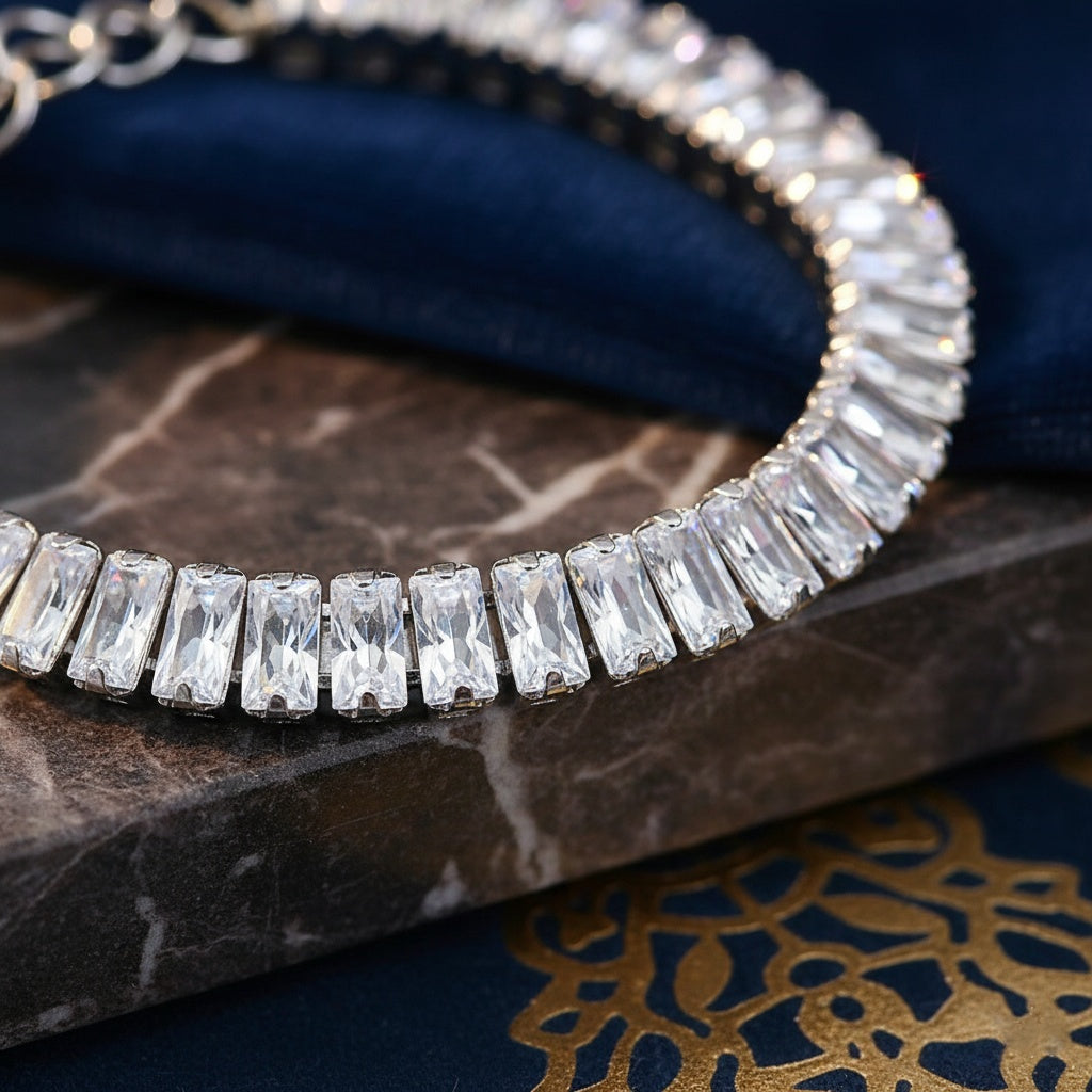 Brățară Tennis din Inox 6mm Oțel Inoxidabil Auriu - BF1142 - Hipoalergenică