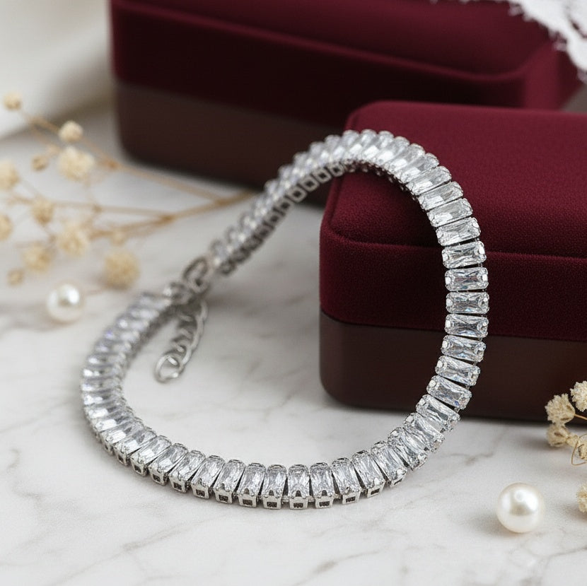 Brățară Tennis din Inox 6mm Oțel Inoxidabil Auriu - BF1142 - Hipoalergenică