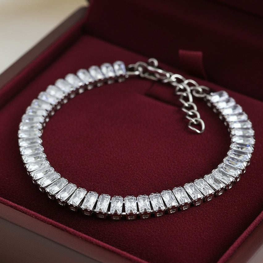 Brățară Tennis din Inox 6mm Oțel Inoxidabil Auriu - BF1142 - Hipoalergenică