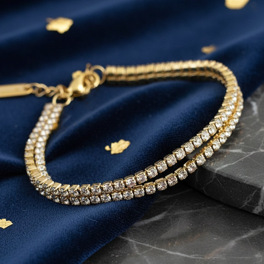 Brățară Tennis din Inox Dubla - BF1127