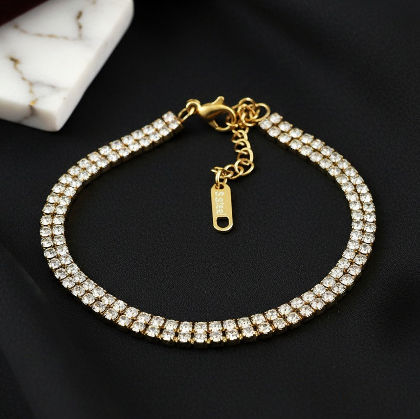 Brățară Tennis din Inox Dubla - BF1127