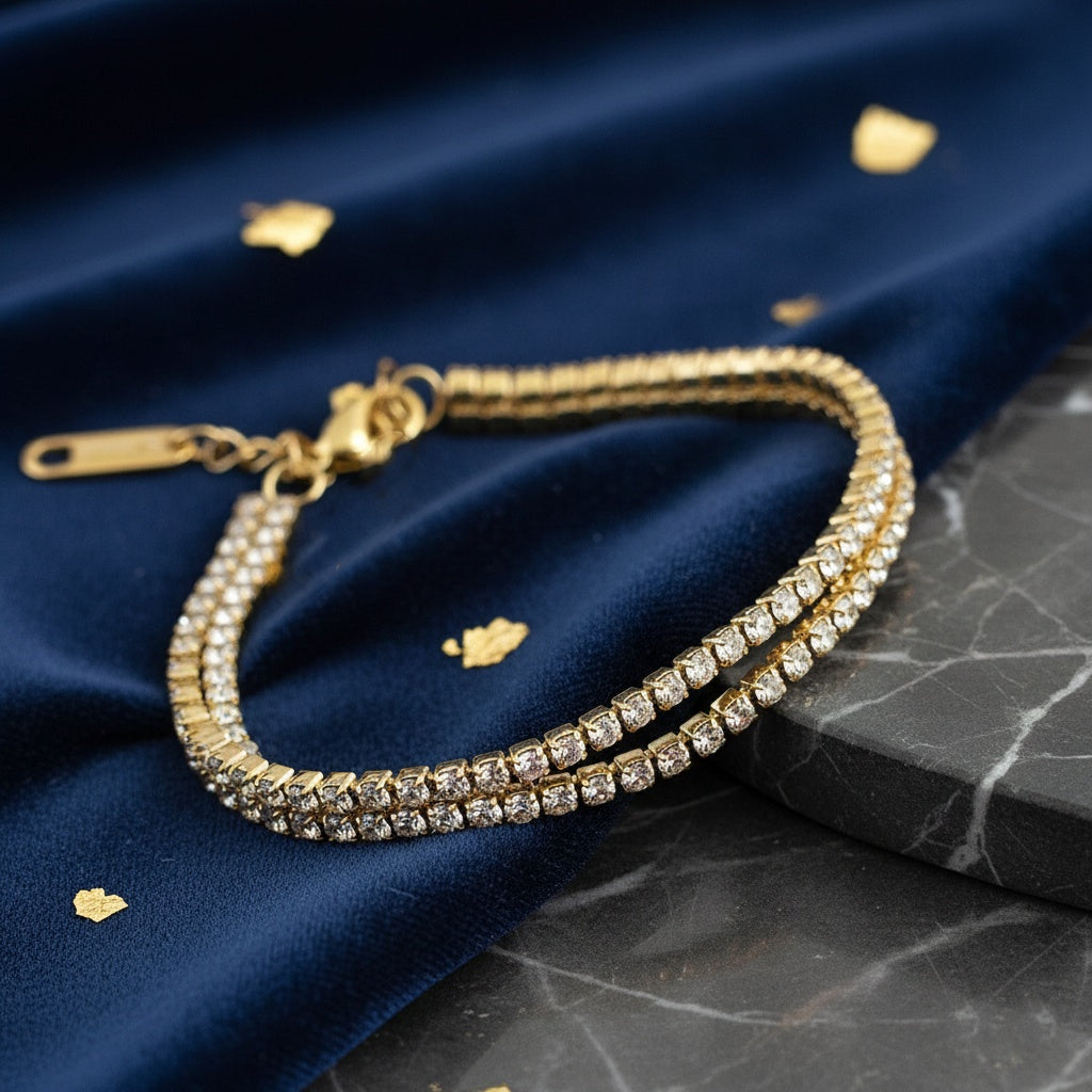 Brățară Tennis din Inox Dubla - BF1127