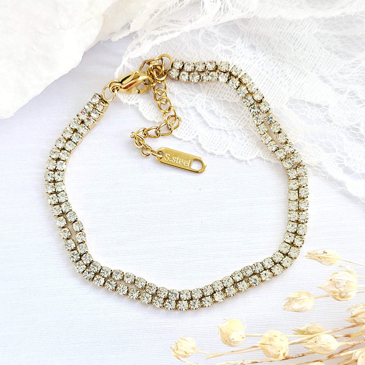 Brățară Tennis din Inox Dubla - BF1127