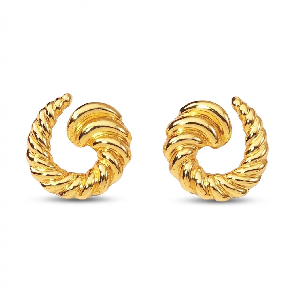 Cercei Spirală răsucită din Oțel Inoxidabil - Hipoalergenici