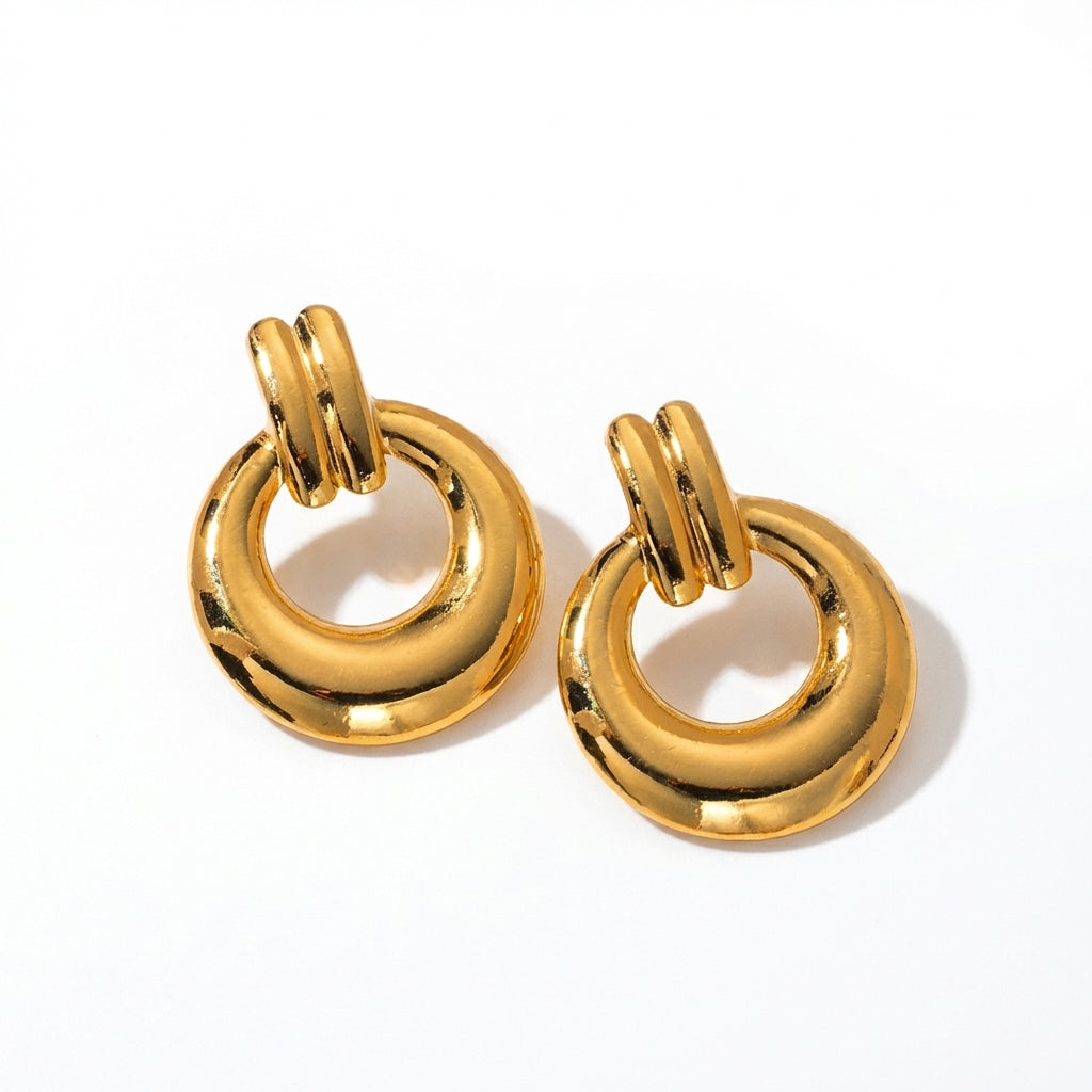 Cercei Cerc geometric din Oțel Inoxidabil - Hipoalergenici - CM1713