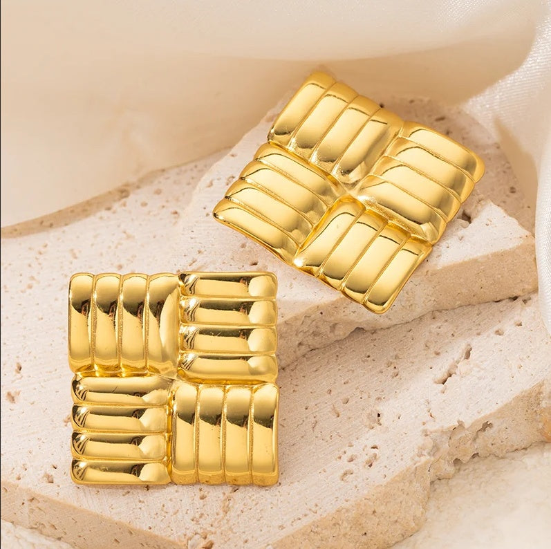 Cercei Geometric din Oțel Inoxidabil - Hipoalergenici