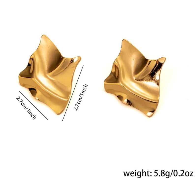 Cercei Formă ondulată din Oțel Inoxidabil - Hipoalergenici