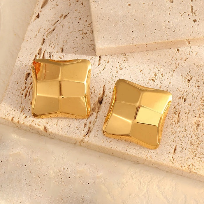 Cercei Pătrat geometric din Oțel Inoxidabil - Hipoalergenici